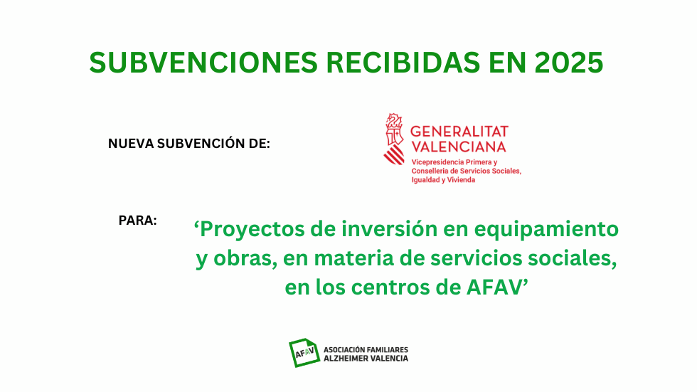Subvención de Conselleria de Servicios Sociales
