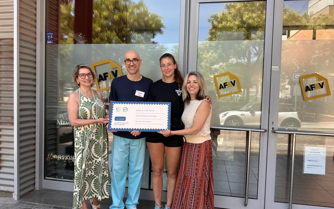Mengem entrega cheque solidario a AFAV